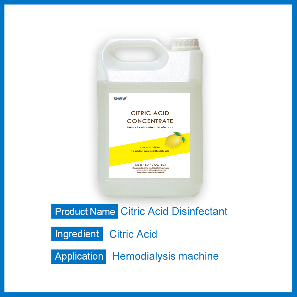 Haemodialysis Hemodialysis Citric Acid Disinfectant Concentrate